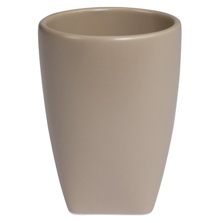 Creative Bath Products Solid Matte Ceramic Linen Tumbler